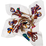 Hermès Les Rubans du Cheval Silk 90 Scarf Tuch
