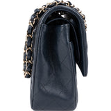 Chanel Quilted Caviar Leather Medium Double Flap Shoulder Bag