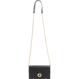 Gucci Leather Interlocking GG Wallet On Chain Crossbody Bag