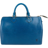 Louis Vuitton Blue Epi Leather Speedy 30 Handbag