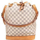 Louis Vuitton Monogram Damier Azur Canvas Sac Noé Grande Shoulder Bag