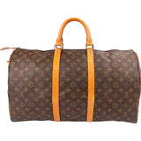 Louis Vuitton Monogram Canvas Keepall 50 Travel Bag