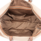 Prada Canvas Saffiano Leather Duffle Weekender 50 Travel Bag