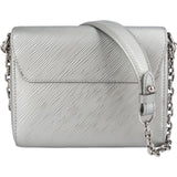 Louis Vuitton Silver Metallic Epi Leather Twist PM Crossbody Bag