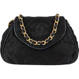 Chanel Quilted Jersey Single Flap Pouch Accessoires Shoulder Bag