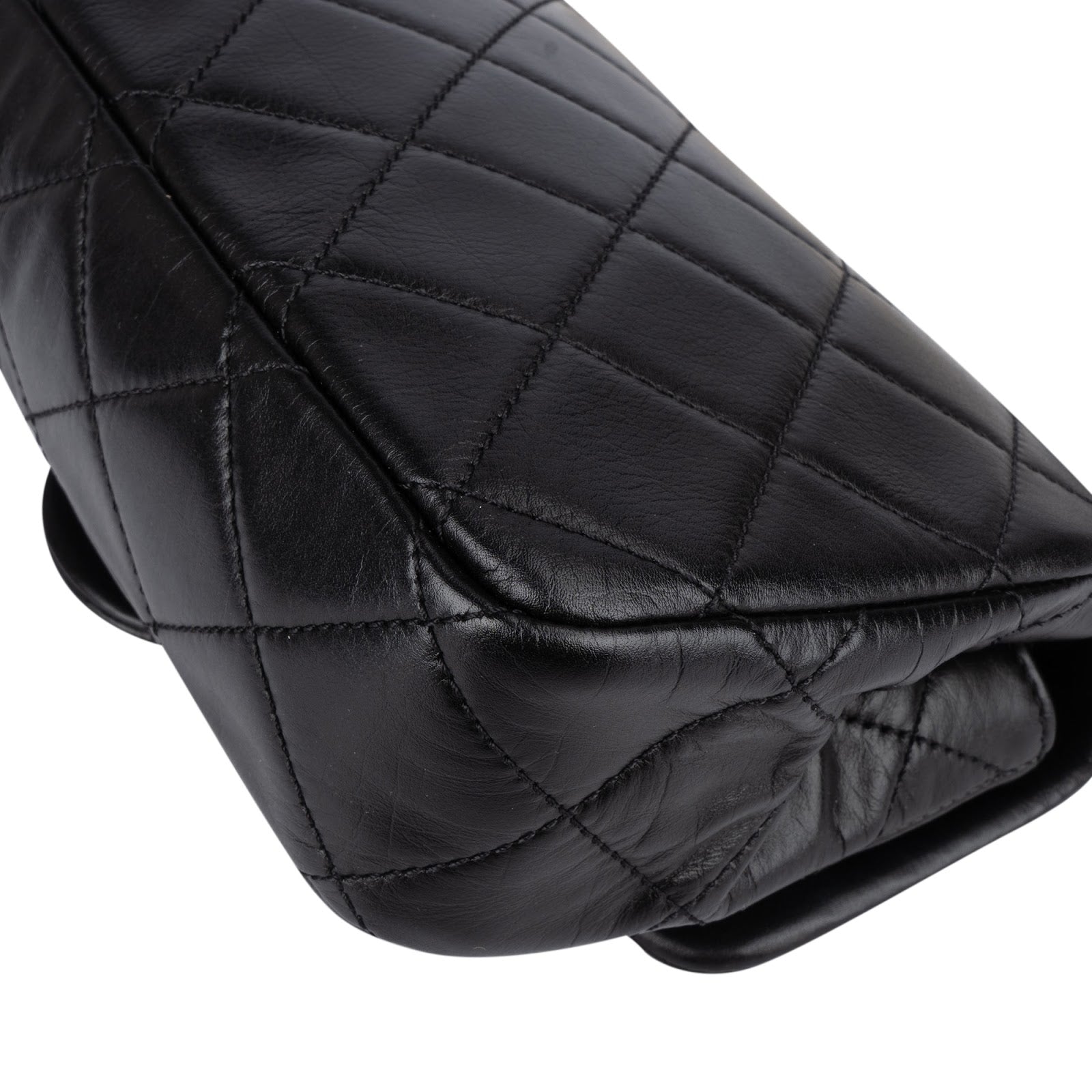 Chanel Quilted Lambskin Pearl Mini Single Flap Crossbody Bag - vintageandkickz