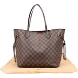 Louis Vuitton Monogram Damier Ebene Canvas Neverfull MM Shoulder Bag