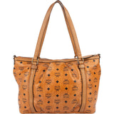 MCM Monogram Visetos Satchel Handbag