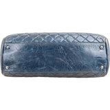 Chanel Quilted Crinkled Lambskin Just Mademoiselle Bowling Shoulder Bag