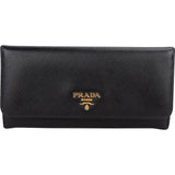 Prada Saffiano Leather Continental Wallet 1M1132