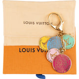 Louis Vuitton Gold Multicolor Pastilles World Tour Bag Charm