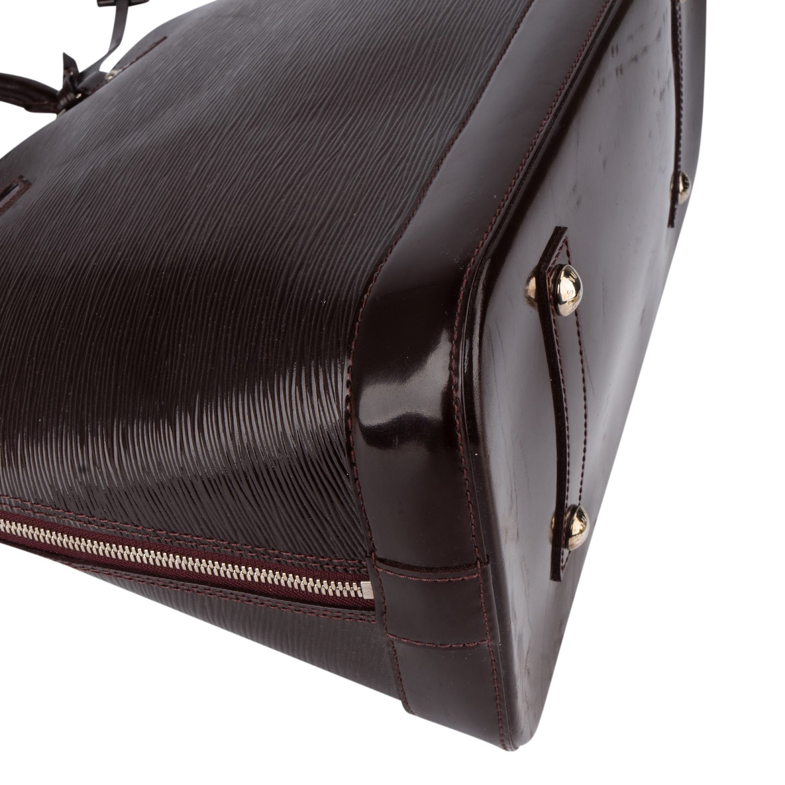 Louis Vuitton Prune Electric Epi Leather Alma GM Handbag - vintageandkickz