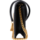 Saint Laurent Grain De Poudre Monogram Wallet On Chain Crossbody Bag