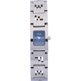 Fendi Silver Tone Orologi Chain Emblem Mania 3150L Woman Watch