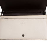 Coach Pebbled Leather Tea Rose Applique Foldover Crossbody Bag