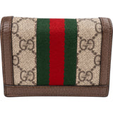 Gucci Monogram Ophidia GG Card Mini Wallet