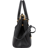 Prada Black Saffiano Leather Small Galleria Handbag