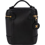 Chanel Stitching Lambskin Vanity Case Handbag - vintageandkickz