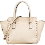 Valentino Garavani Leather Rockstud Small Tote Handbag