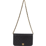 Chanel Quilted Lambskin 24K Gold Single Flap Shoulder Bag