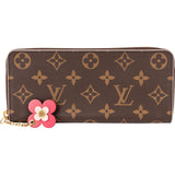 Louis Vuitton Monogram Canvas Flower Zippy Clemence Wallet