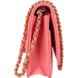 Chanel Quilted Lambskin Pearl Crush Adjustable Wallet On Chain Crossbody Bag