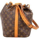 Louis Vuitton Monogram Canvas Sac Noé Petit Shoulder Bag