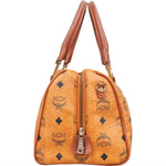 MCM Monogram Visetos Boston Handbag - vintageandkickz