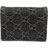 Gucci Monogram Denim GG Marmont Mini Wallet