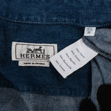 Hermès Blue Denim Zip-Up Women Jacket (L)o
