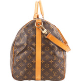 Louis Vuitton Monogram Canvas Keepall 55 Bandoulière Travel Bag