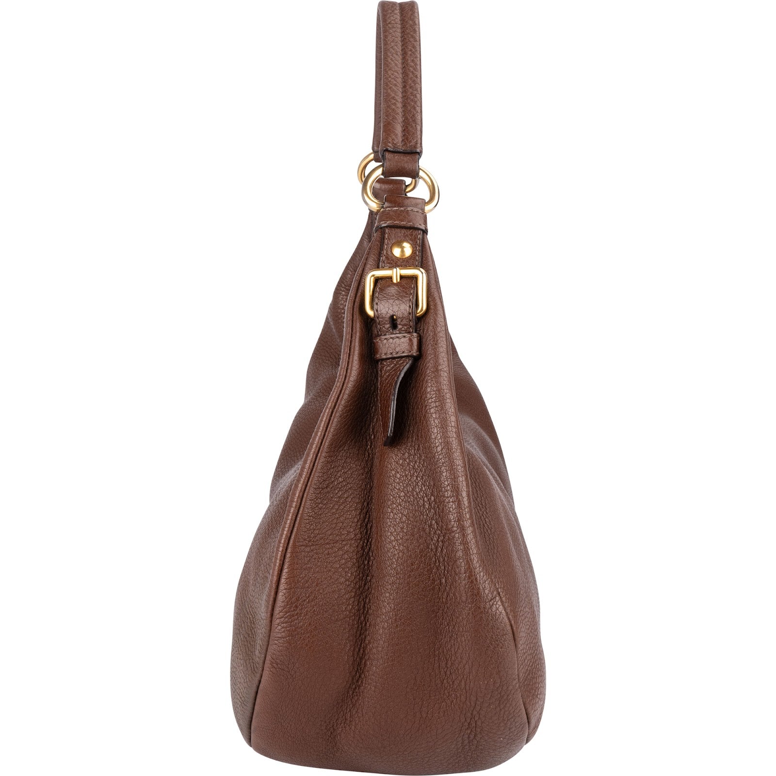 Prada Vitello Daino Hobo Shoulder Bag - vintageandkickz
