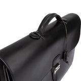 Hermès Noir Box Calf Leather Sac à Dépêches Business Handbag
