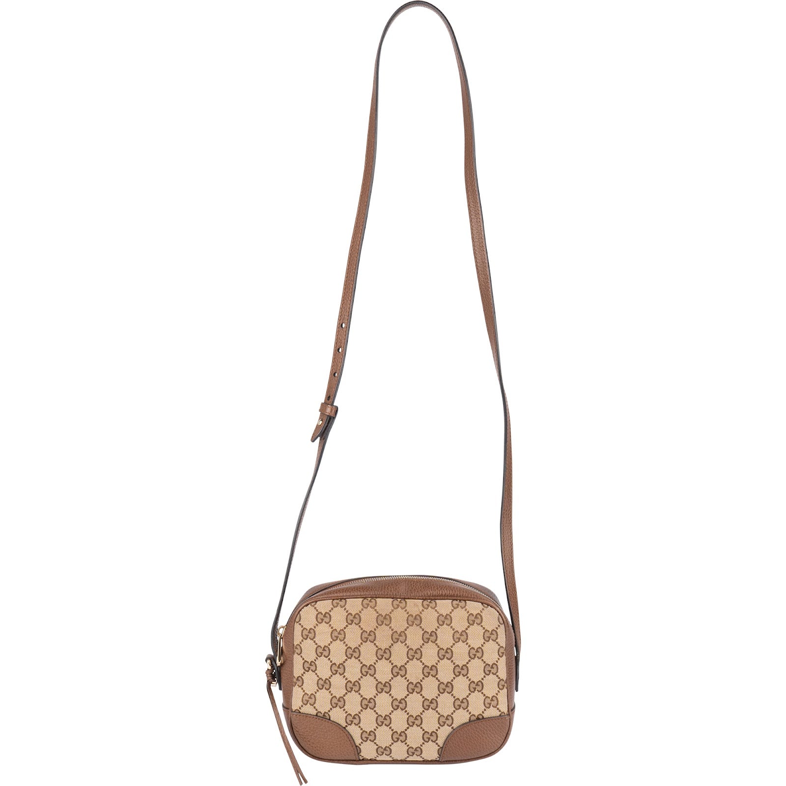 [🔄️B24 / F38] Gucci Monogram GG Canvas Camera Crossbody Bag - vintageandkickz