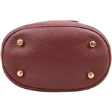 Coach Monogram Demi Bucket in Signature Stripe Handbag