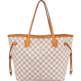 Louis Vuitton Monogram Damier Azur Canvas Neverfull MM Shoulder Bag