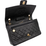 Chanel Quilted Lambskin 24K Gold Single Flap Crossbody Bag