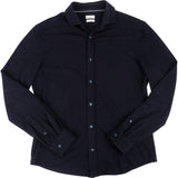 Brunello Cucinelli Navy Wool Leisure Fit Shirt (S)