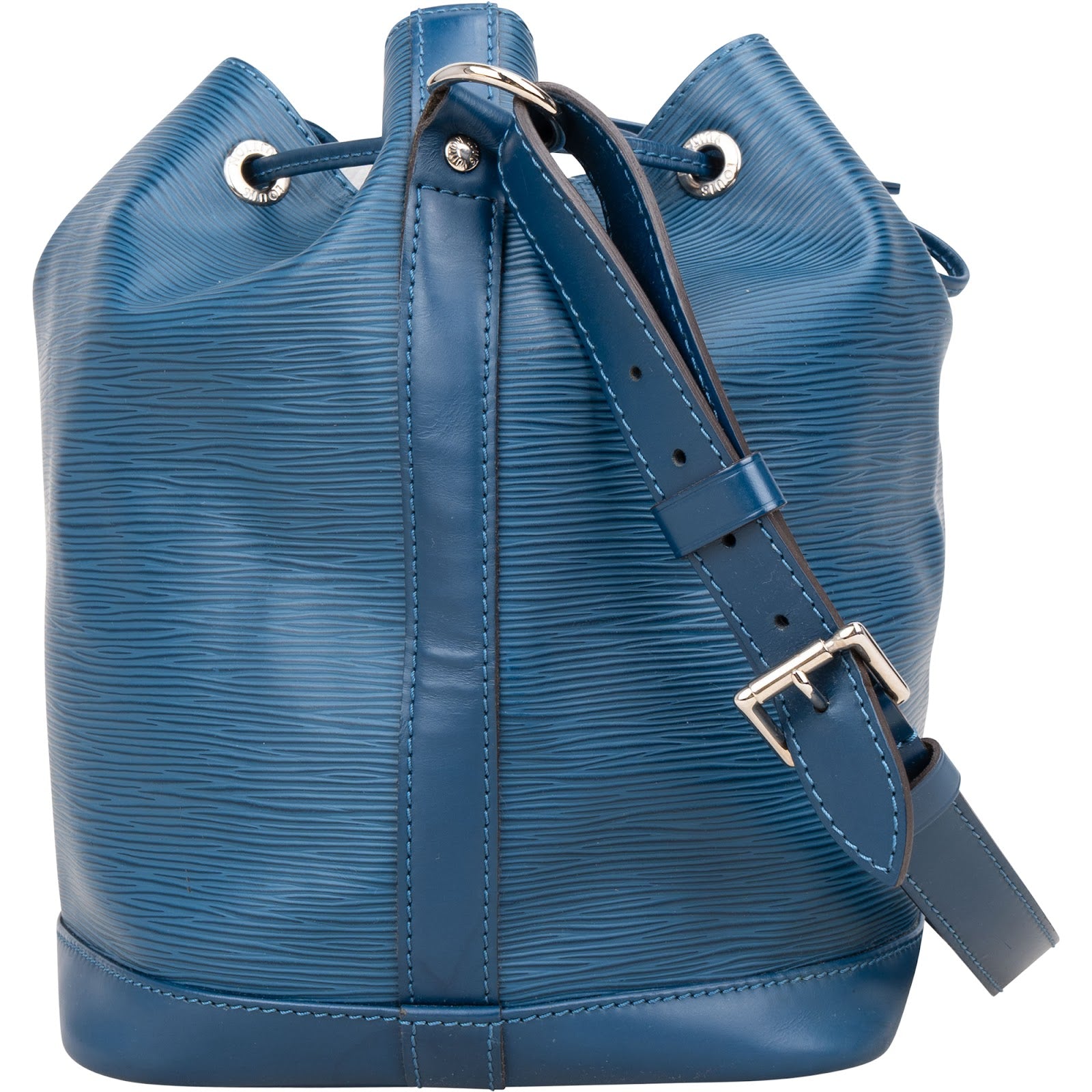Louis Vuitton Bleu Epi Leather NM Sac Noé Petit Shoulder Bag - vintageandkickz