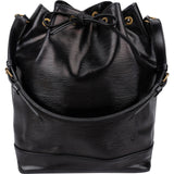 Louis Vuitton Noir Epi Leather Sac Noé Grande Shoulder Bag