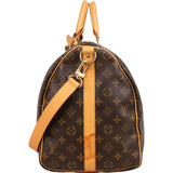 Louis Vuitton Monogram Canvas Keepall 50 Bandoulière Travel Bag