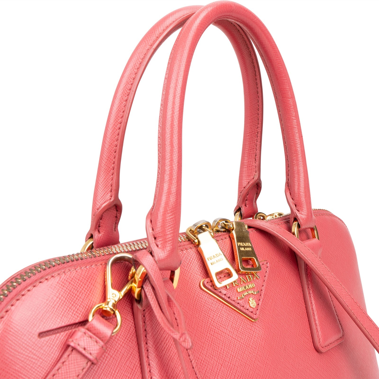 Prada Saffiano Leather Promenade Handbag - vintageandkickz