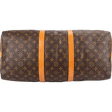 Louis Vuitton Monogram Canvas Keepall 50 Bandoulière Travel Bag