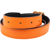 Hermès Bicolor Epsom Leather Reversible Iris H Belt (70)