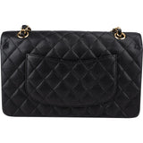 Chanel Quilted Caviar Leather Medium Double Flap Crossbody Bag