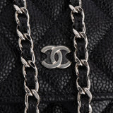 Chanel Quilted Caviar Leather Wallet On Chain Crossbody Bag