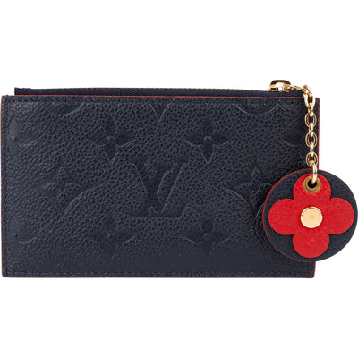 Louis Vuitton Monogram Empreinte Leather Porte Cartes Mini Wallet