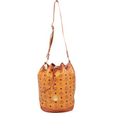 MCM Monogram Visetos Drawstring Bucket Crossbody Bag - vintageandkickz