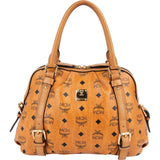 MCM Monogram Visetos Ella Boston Handbag