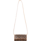 Louis Vuitton Canvas Monogram Twin Pochette Crossbody Bag